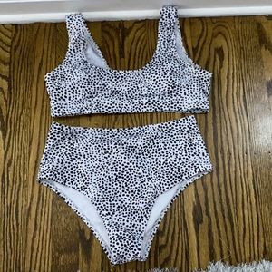 SHEIN Dalmatian bikini set